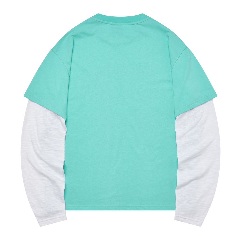 아모우 카르마 폴리스 레이어드 티셔츠 민트(AMOU Karma Police Layered T-Shirt Mint) - 3