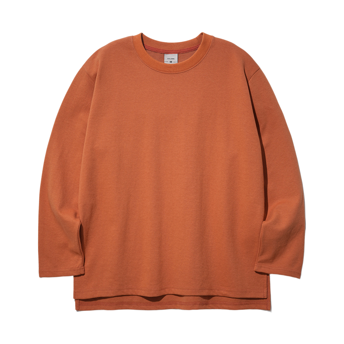 JHLT1273_darkorange_k FP142 Double Cotton Muji long Sleeve Dark Orange JHLT1273