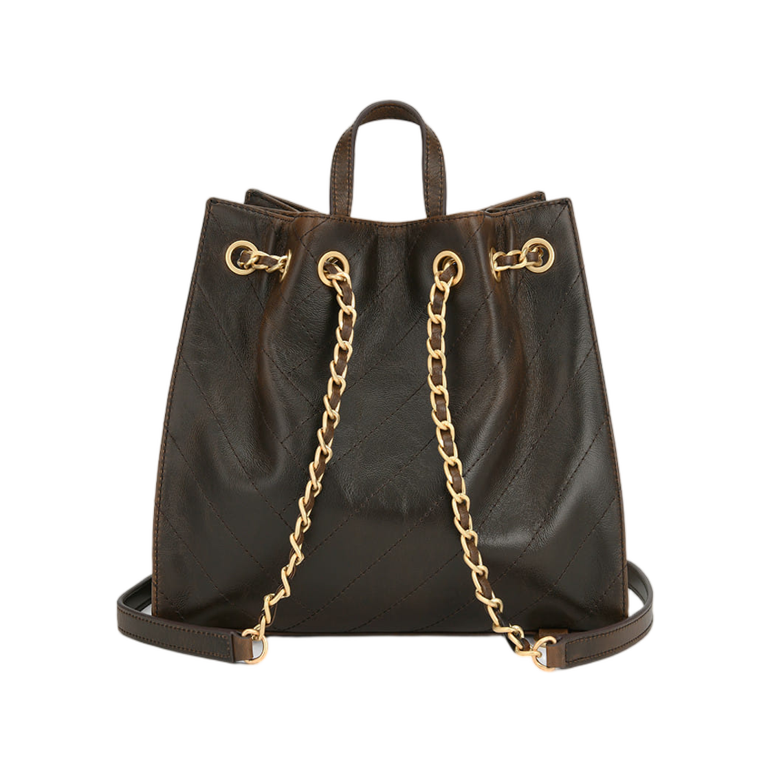 루이까또즈 엘퀄팅 백팩 브라운(Louis Quatorze L-Quilting Backpack Brown) - 3