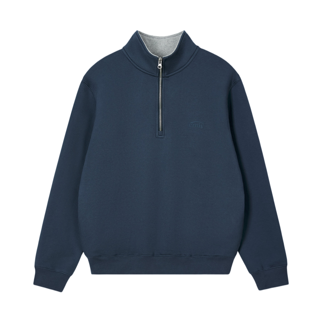 - Emis Mono Logo Half Zip Sweatshirt Navy
