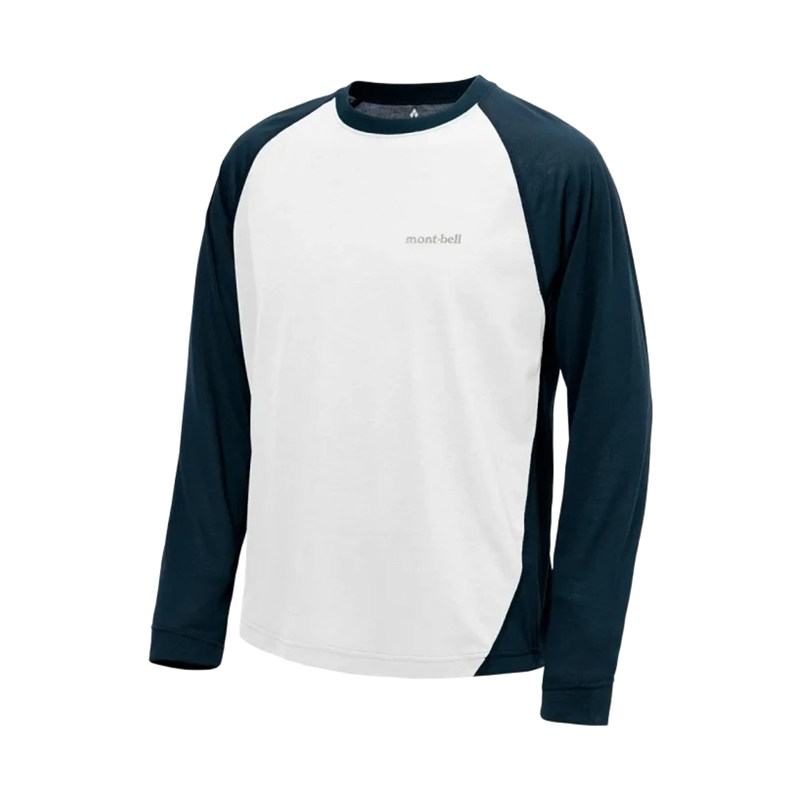 1114693 Montbell Wickron Raglan Long Sleeve T-Shirt White