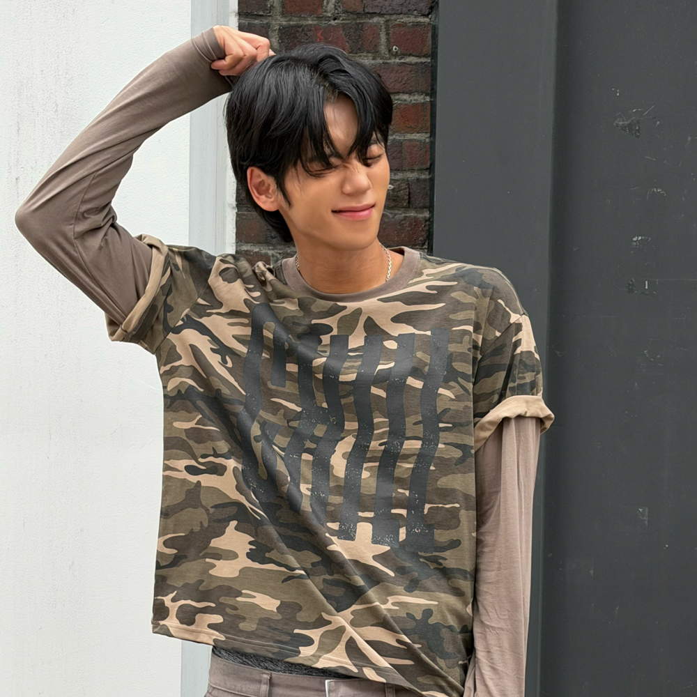 아모우 칠 레이어드 티셔츠 베이지(AMOU Chill Layered T-Shirt Beige) - 6
