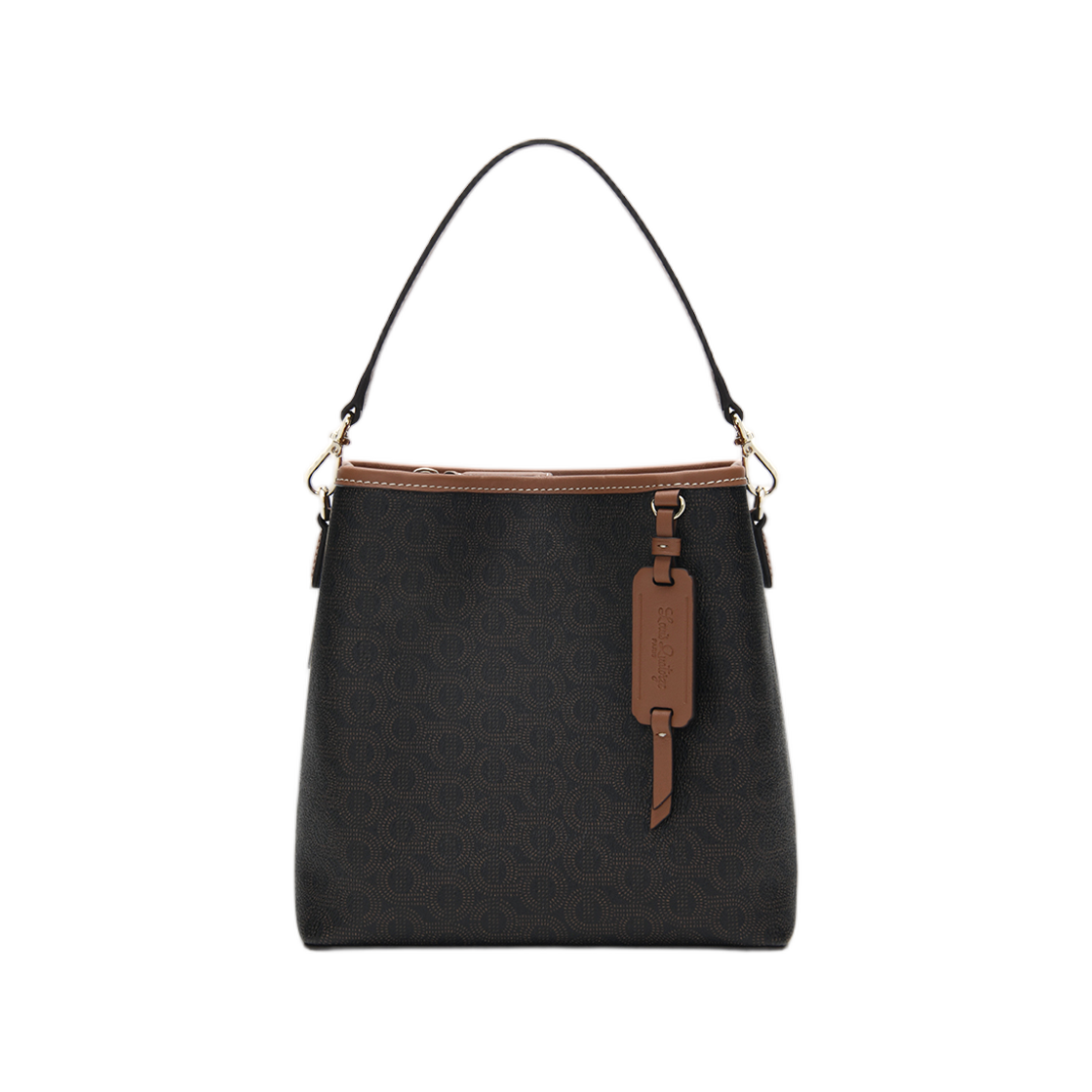 LLHT3MG01FAFBR0191 Louis Quatorze Le Pont Shoulder Bag Brown