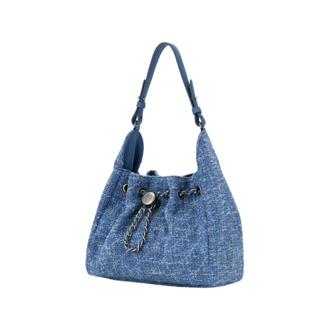 루이까또즈 엘퀄팅 트위드 토트백 블루(Louis Quatorze L-Quilting Tweed Tote Bag Blue) - 2
