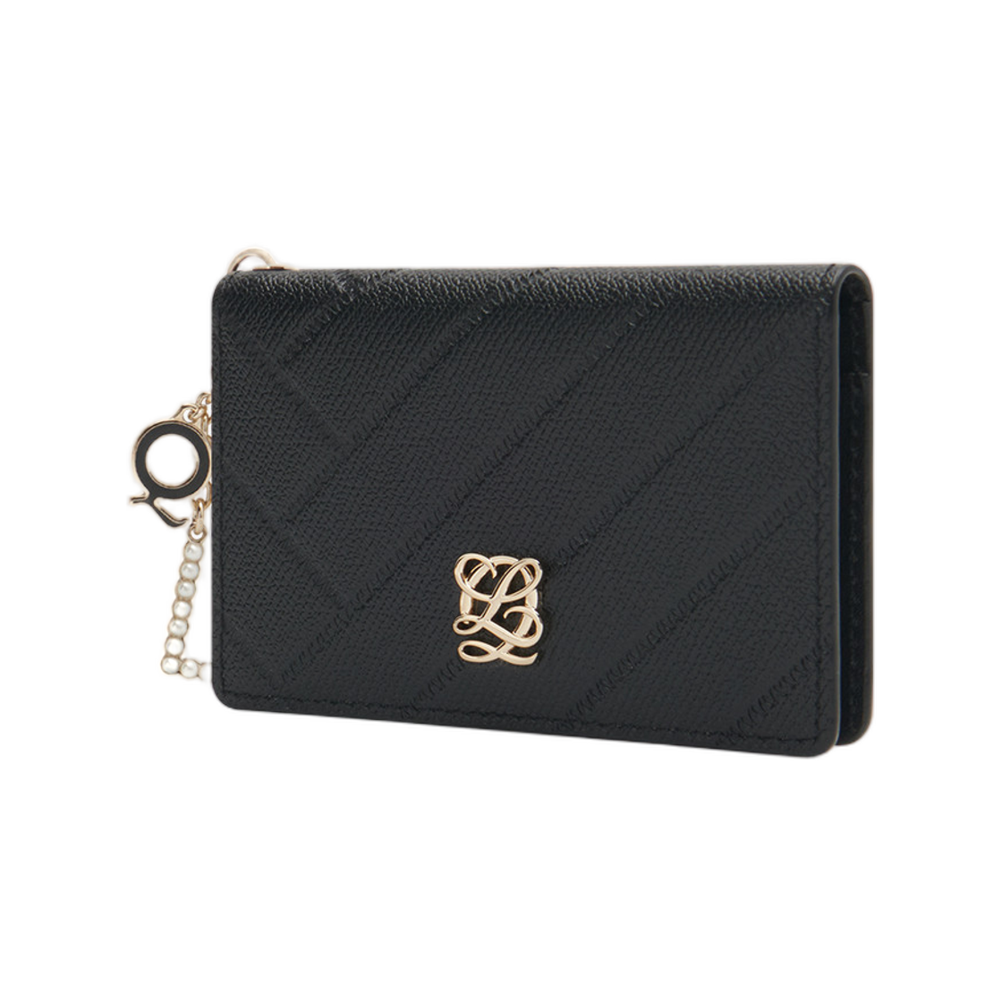 루이까또즈 엘퀄팅 카드 홀더 블랙(Louis Quatorze L-Quilting Card Holder Black) - 2