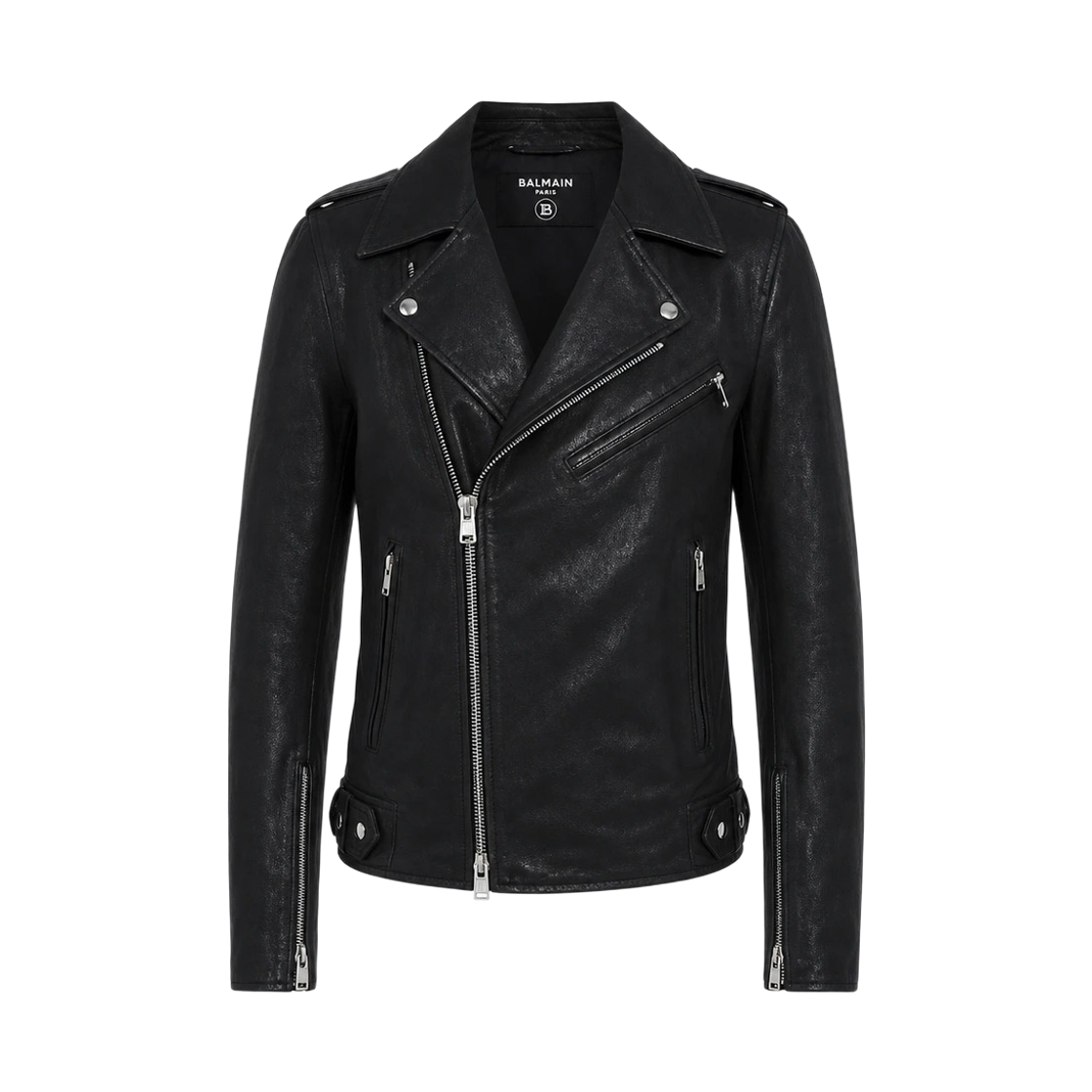 발망 왁싱 라이더 자켓 블랙(Balmain Waxing Rider Jacket Black)
