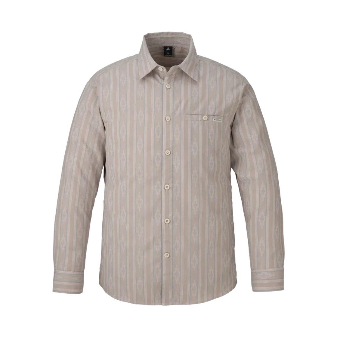 1114834 Montbell Wickron Light Single Pocket Long Sleeve Shirt Tan 25