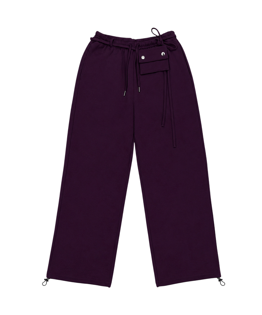 이스케이프프롬 스몰 포켓 레이어드 스웻팬츠 틸블루(Escapefrom Small Pocket Layered Sweatpants Teal Blue) - 4
