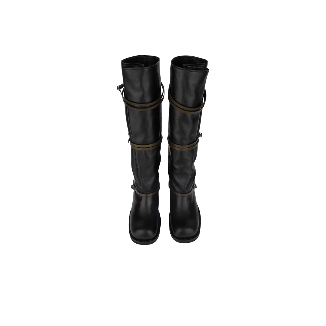 아모멘토 우먼 벨트 롱 부츠 블랙 - 26FW(Amomento Women Belt Long Boots Black - 26FW) - 6