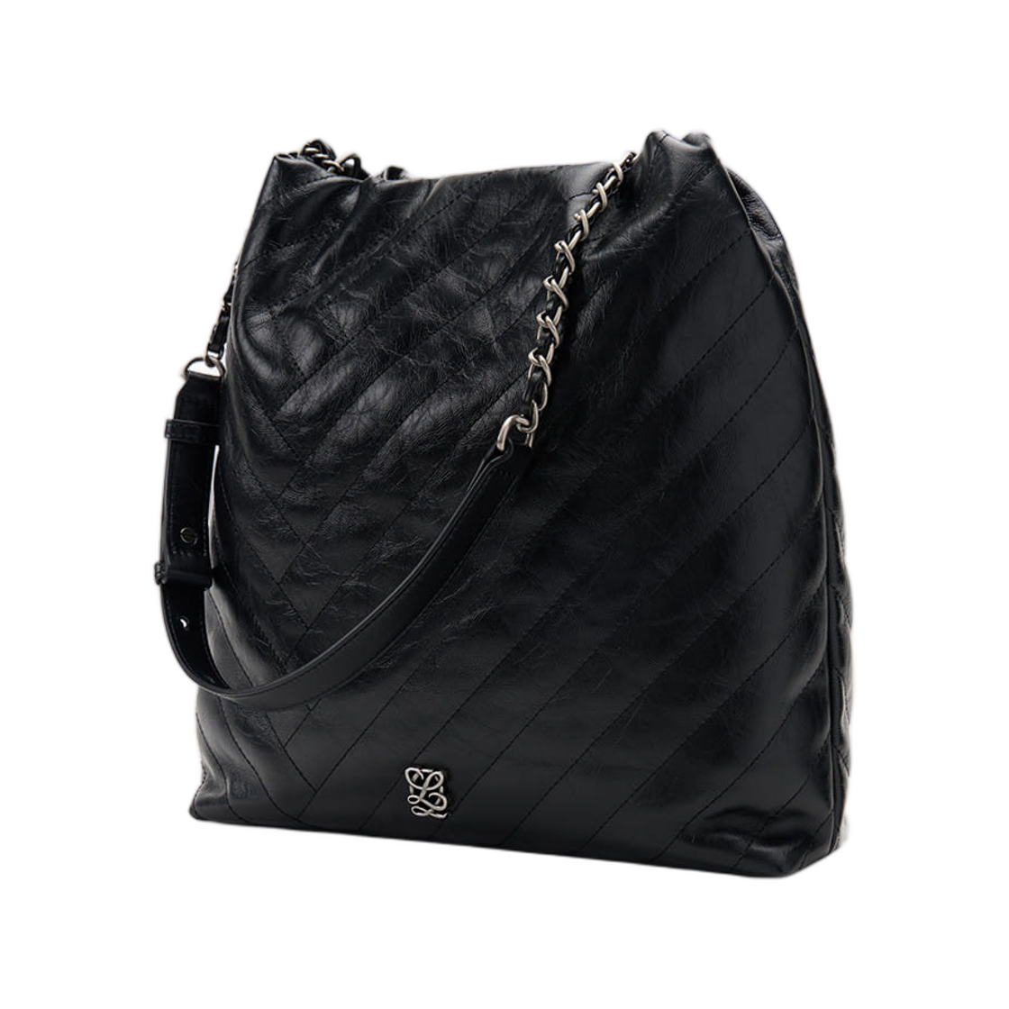 루이까또즈 엘퀄팅 숄더백 M 블랙(Louis Quatorze L-Quilting Shoulder Bag M Black) - 2