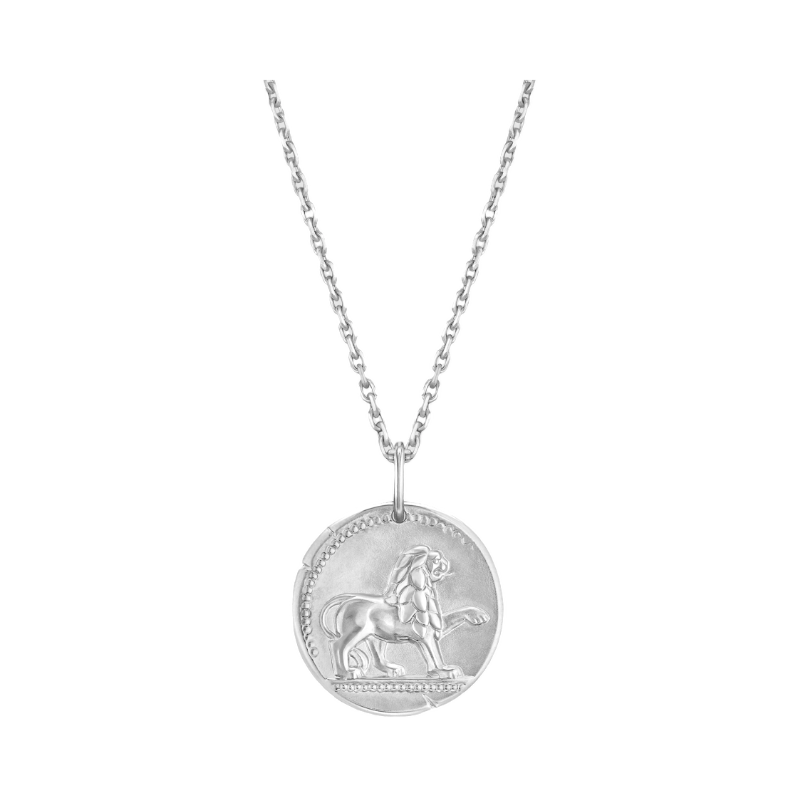 VCARPNHL00 Van Cleef & Arpels Zodiaque Medal Leonis Leo White Gold