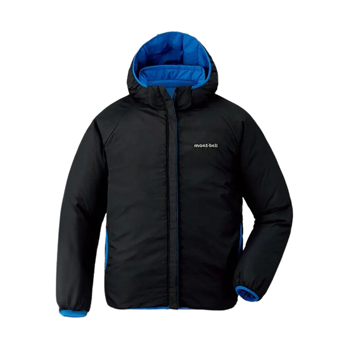 (키즈) 몽벨 써멀랜드 파카 프라이머리 블루 다크 차콜((Kids) Montbell Thermaland Parka Primary Blue Dark Charcoal) - 2