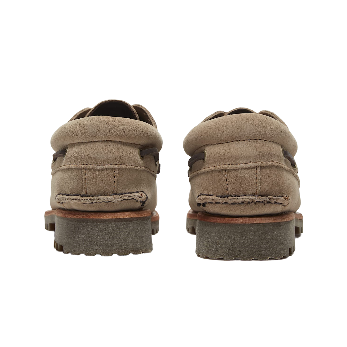 팀버랜드 믹스 테이프 어센틱 3 아이 러그 보트 슈즈 베이지(Timberland Mix Tape Authentic 3-Eye Rug Boat Shoes Beige) - 3