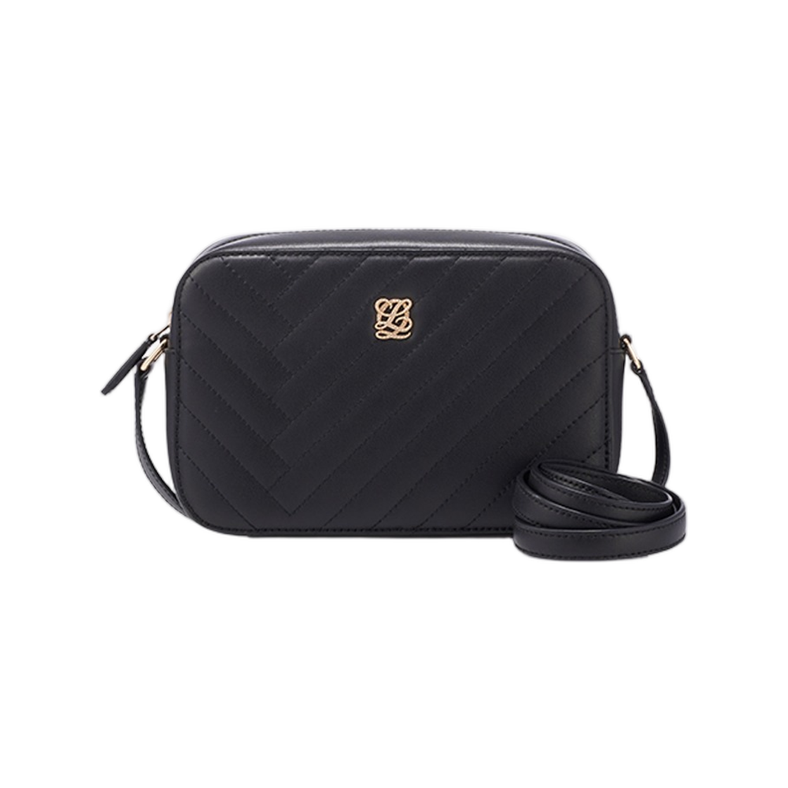 LCHQ3SD02FA9BL0180 Louis Quatorze L-Quilting Crossbody Bag Black