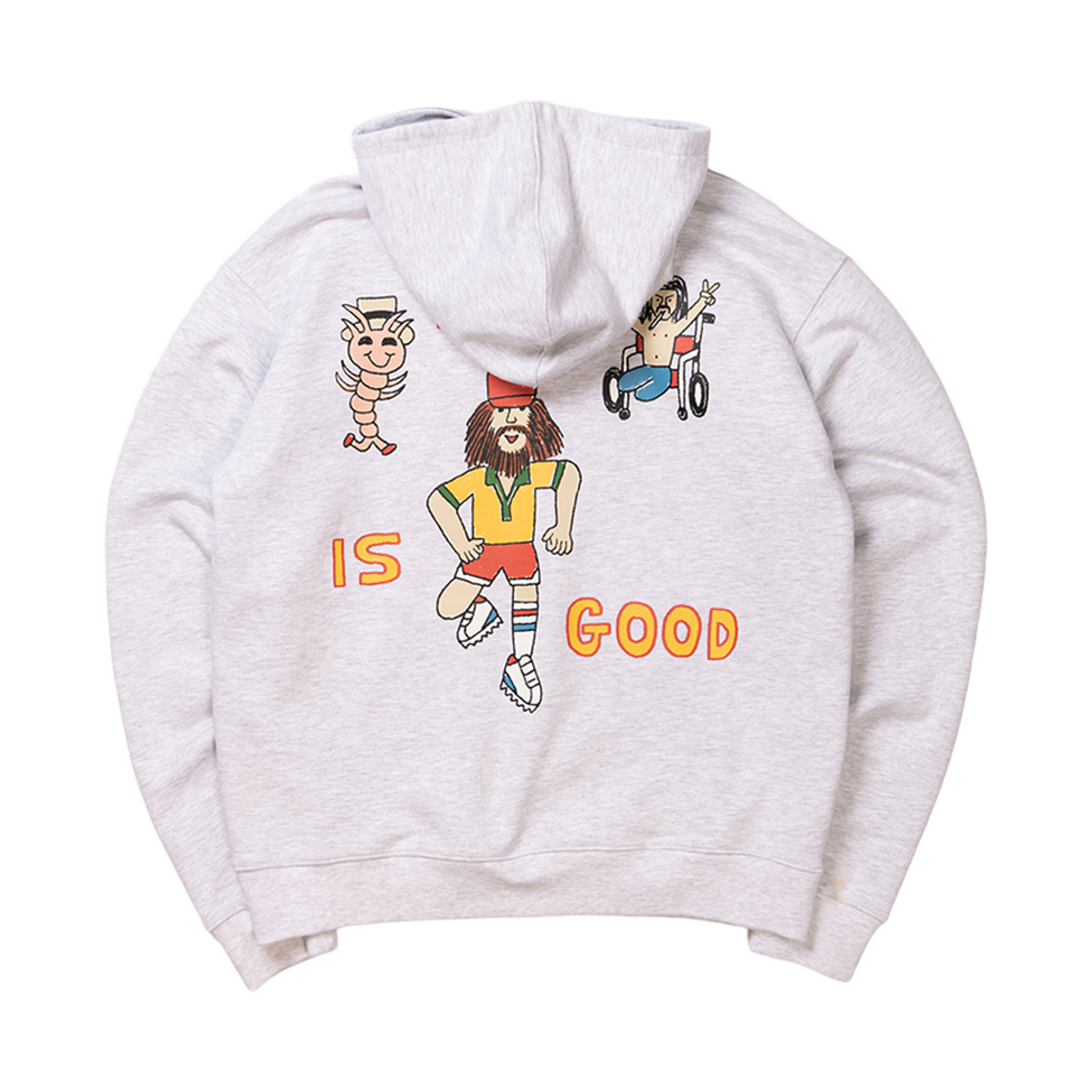 빅웨이브 컬렉티브 런 이즈 굿 후드티 애쉬(BIGWAVE COLLECTIVE Run Is Good Hoodie Ash)