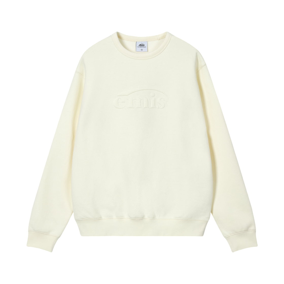 - Emis Embossed Logo Sweatshirt Cream