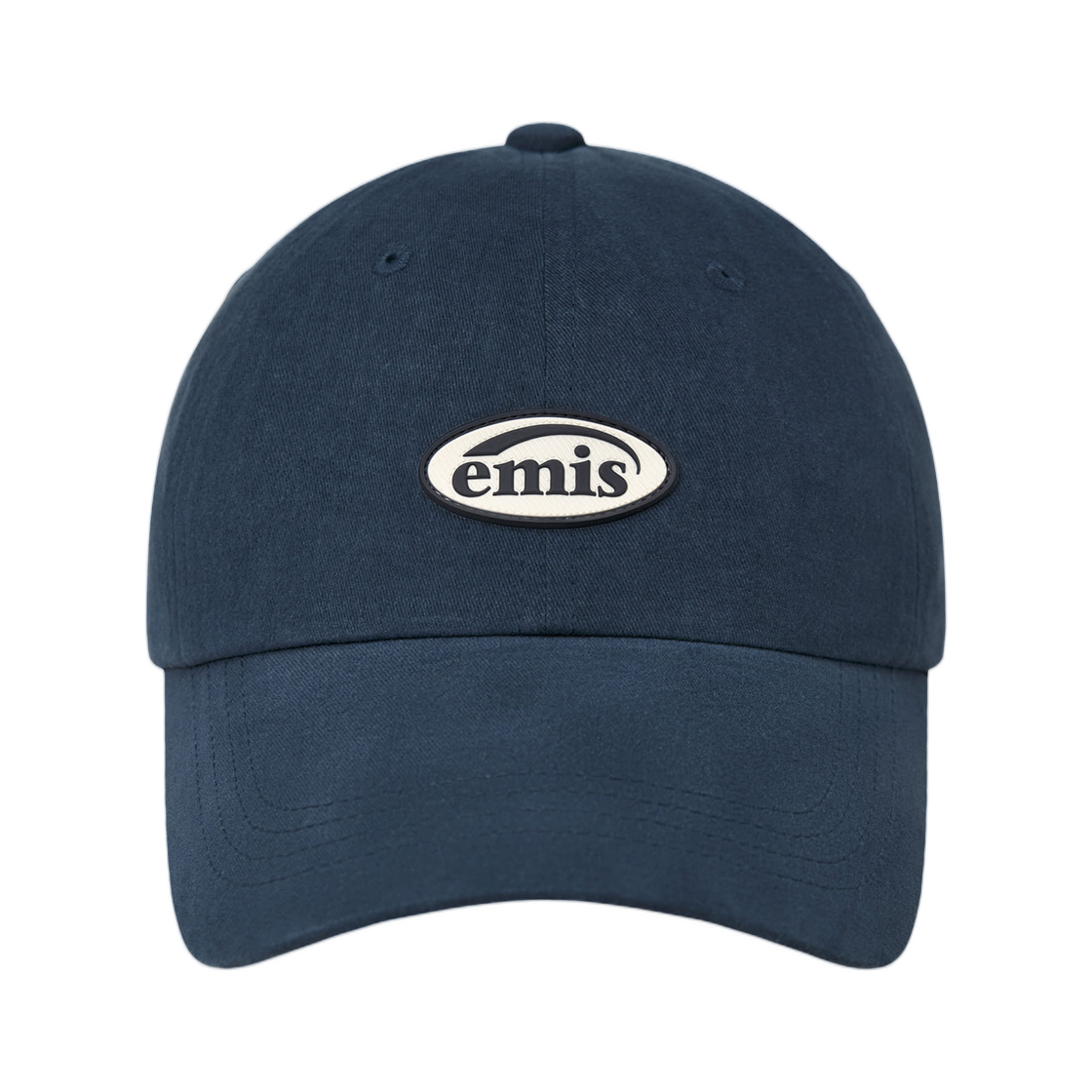 - Emis Mini Rubber Patch Brushed Ball Cap Navy