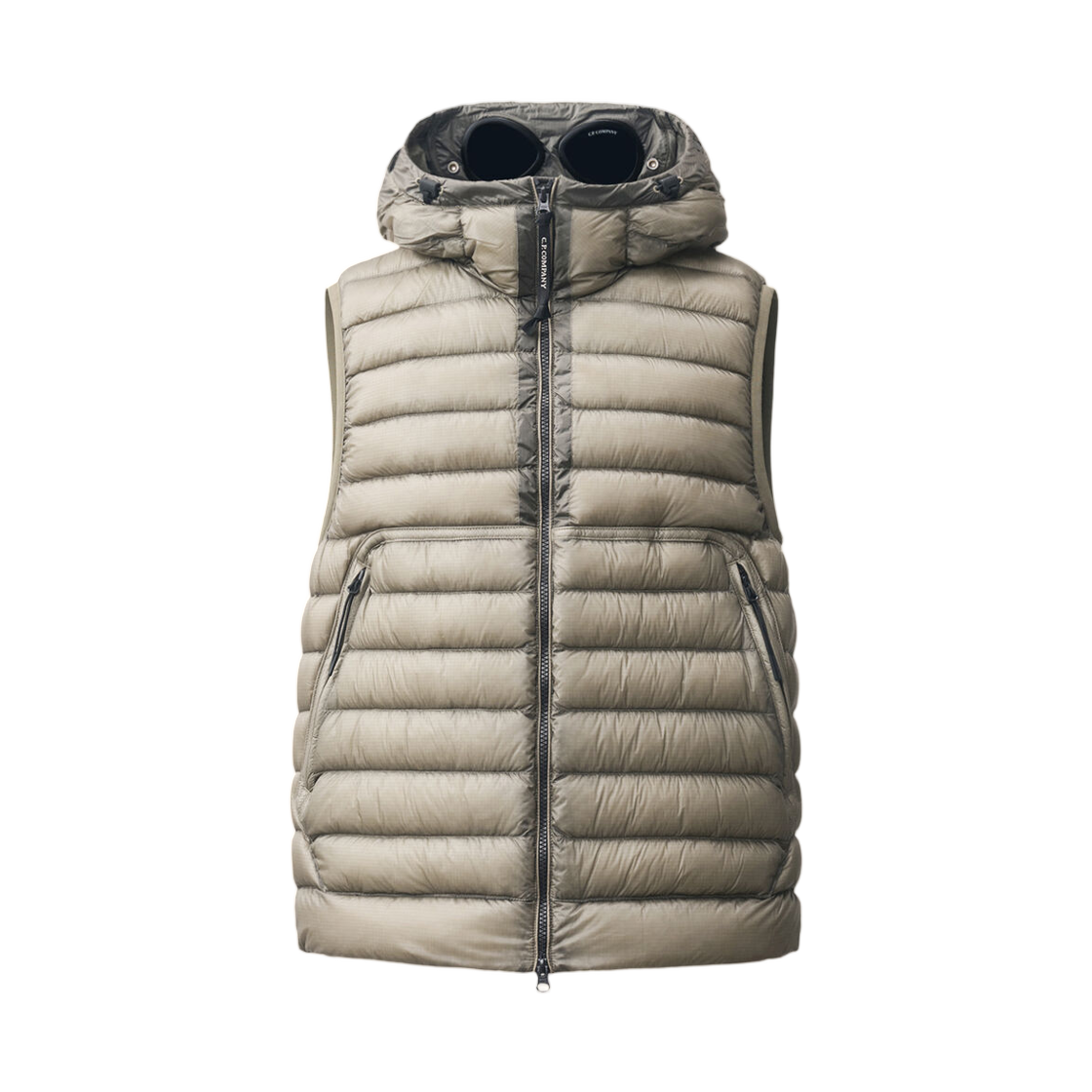 21CMVE014A110416A936 C.P. Company D.D. Shell Goggle Down Gilet Flint Grey - 26FW