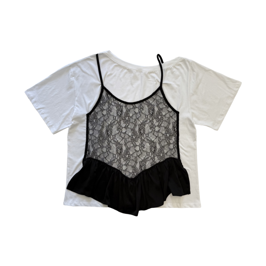 P0000FNM Gateless Lingerie Slip T-shirt-White