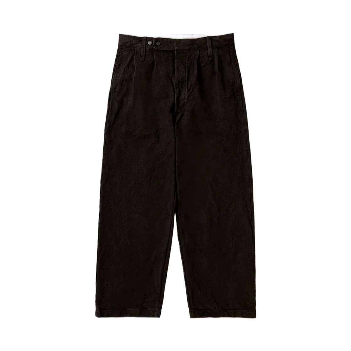 26AAP-04-07 A.Presse Vintage Silk Hemp WW2 British Army Trousers Brown - 26FW
