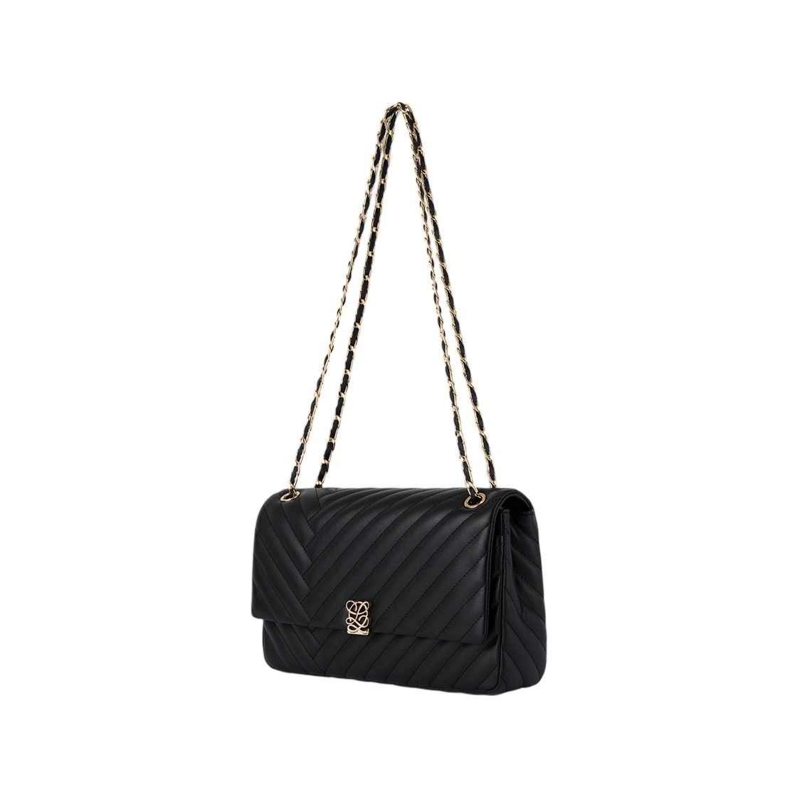 루이까또즈 엘퀄팅 숄더백 블랙(Louis Quatorze L-Quilting Shoulder Bag Black) - 2