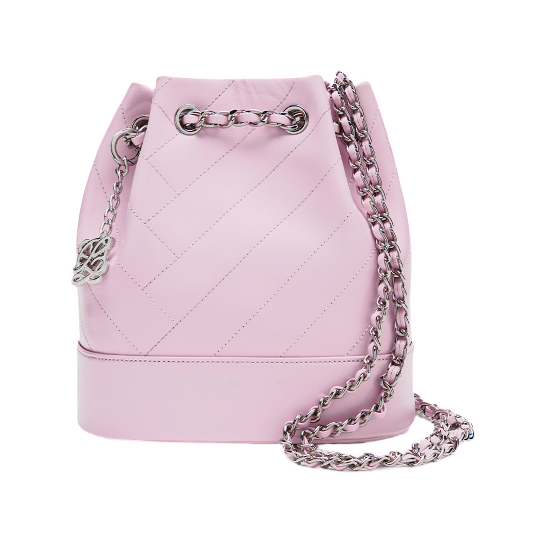 LLHR3SD72FB2PI0181 Louis Quatorze Canele Bucket Chain Backpack Pink