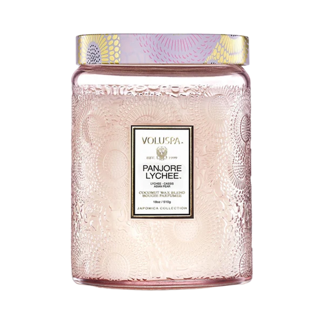 볼루스파펜저리 L글라스 18oz(VOLUSPA Panjore Lychee L Glass Candle 18oz)