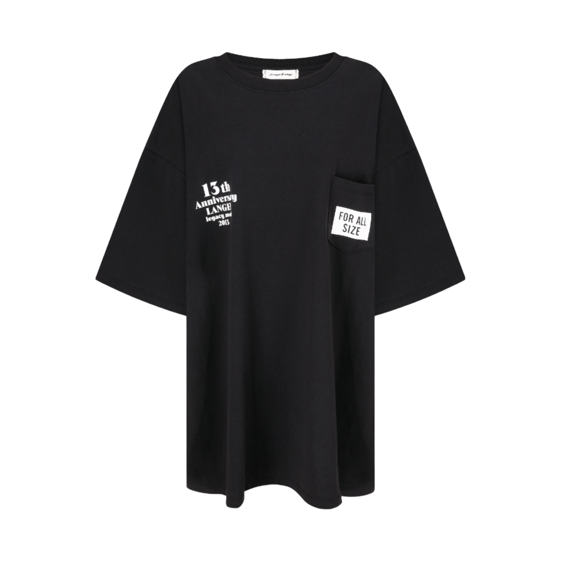 [KREAM 단독] 랑거 13th 애니버서리 티셔츠 블랙([KREAM 단독] Langer 13th Anniversary T-Shirt Black)