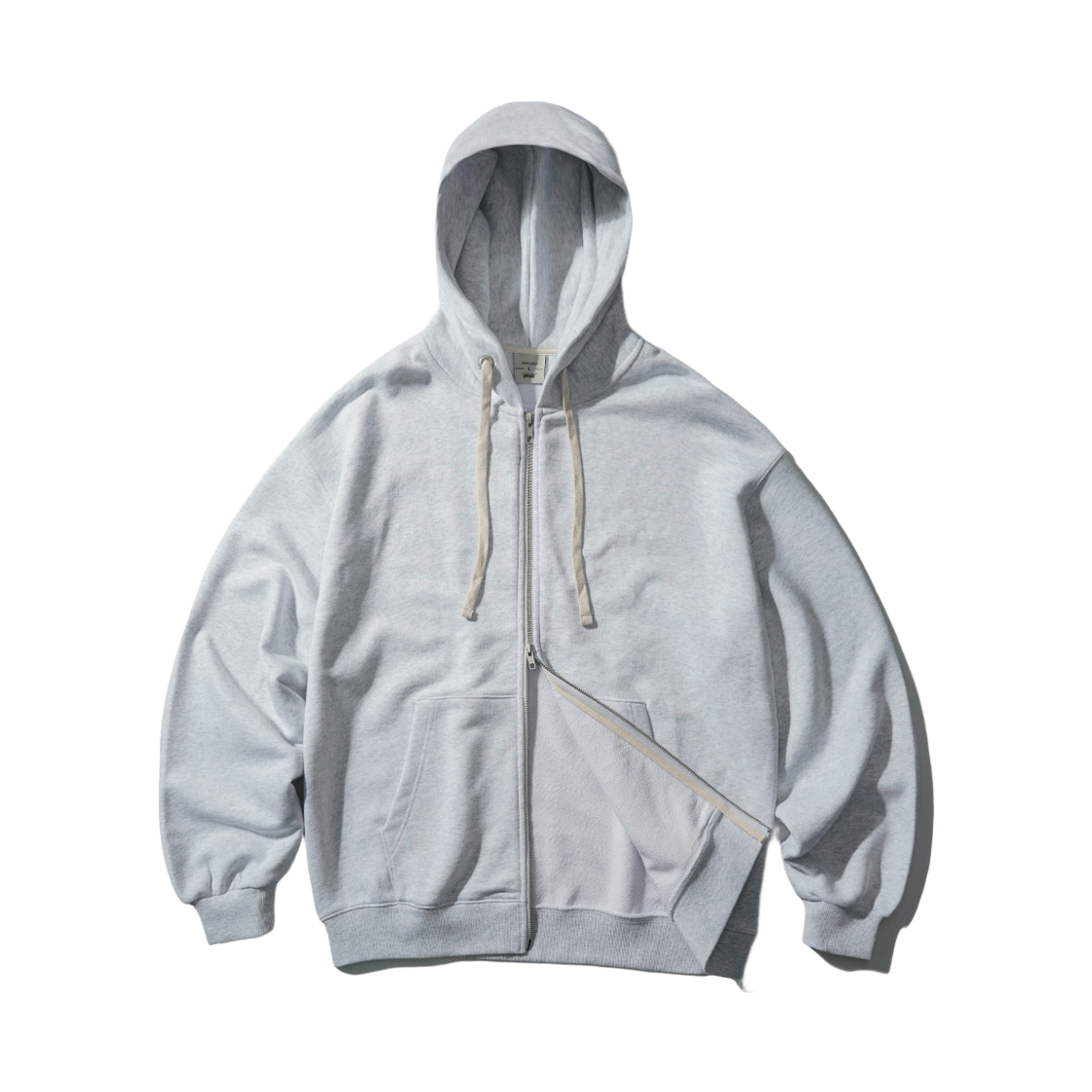 KHHD1440_whiteoatmeal_29 FP142 Flow tender two-way hood zip-up whiteoatmeal KHHD1440