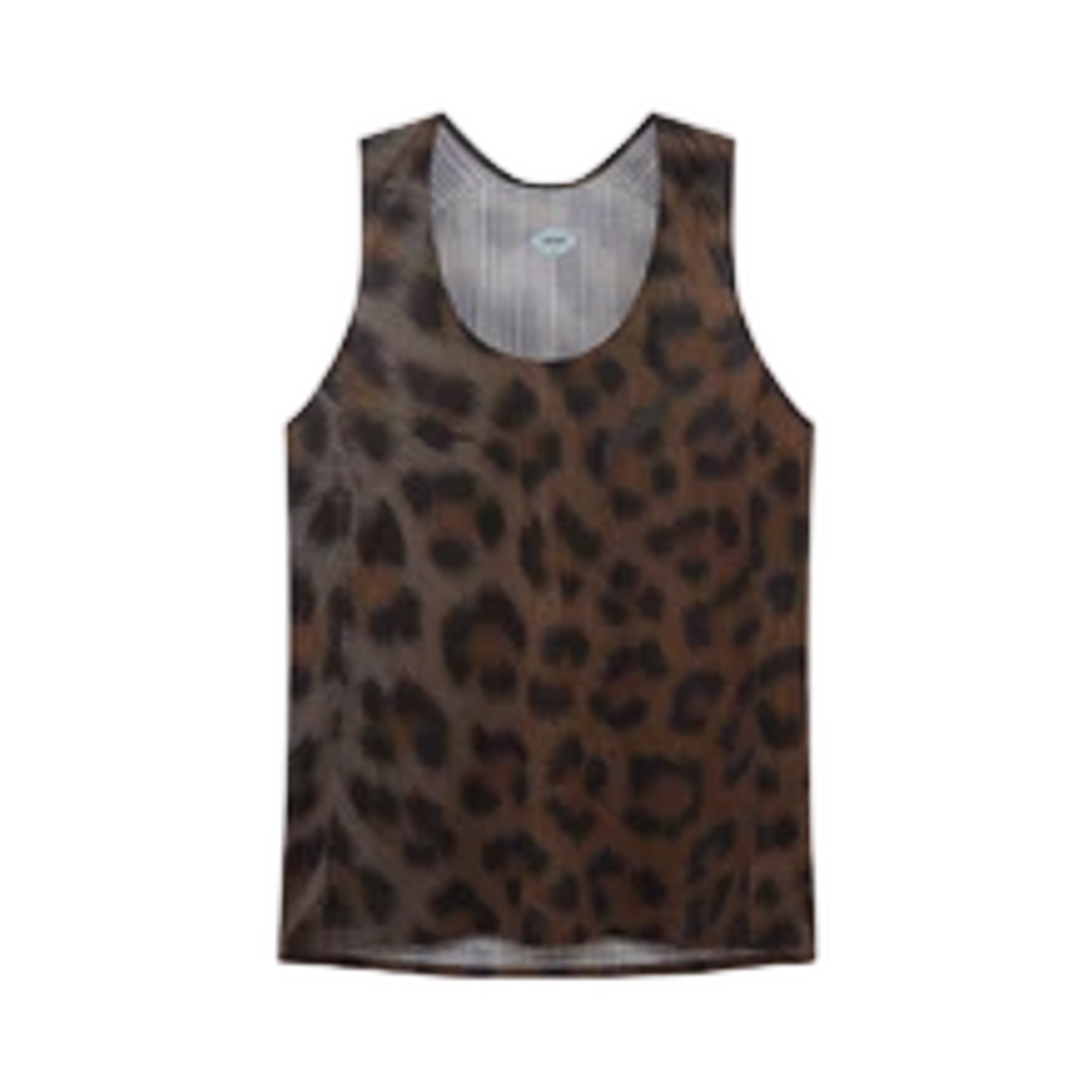 (W) 소어 러닝 레이스 베스트 프린트 다크 레오파드((W) Soar Running Race Vest Print Dark Leopard) - 1