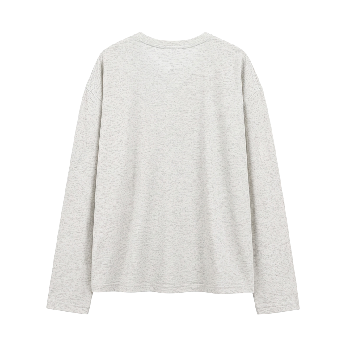 지크립 헨리넥 세미 크롭 데일리 롱 슬리브 티셔츠 오트밀(GCLIP Henley Neck Semi-Crop Daily Long Sleeve T-Shirt Otmeal) - 3