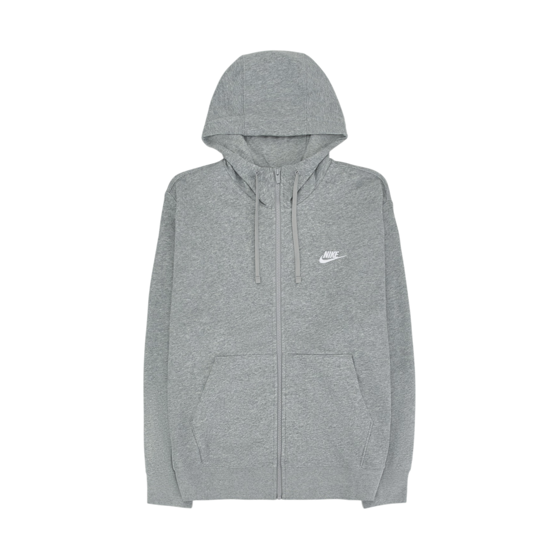 BV2649-063 Nike NSW Club Full Zip Hoodie Grey Heather - Asia