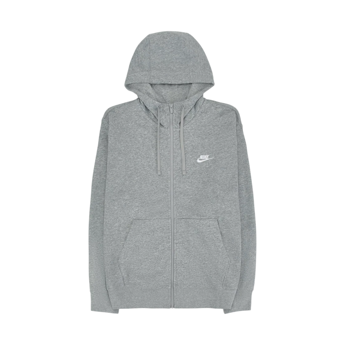 Nike Nike NSW Club Full Zip Hoodie Grey Heather - Asia · S