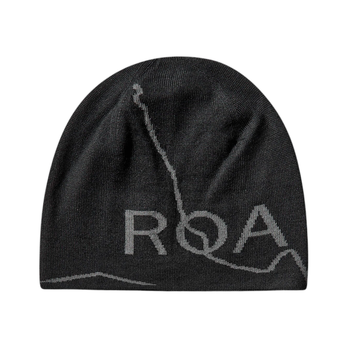 로아 로고 울 비니 딥 블랙(ROA Logo Wool Beanie Deep Black)