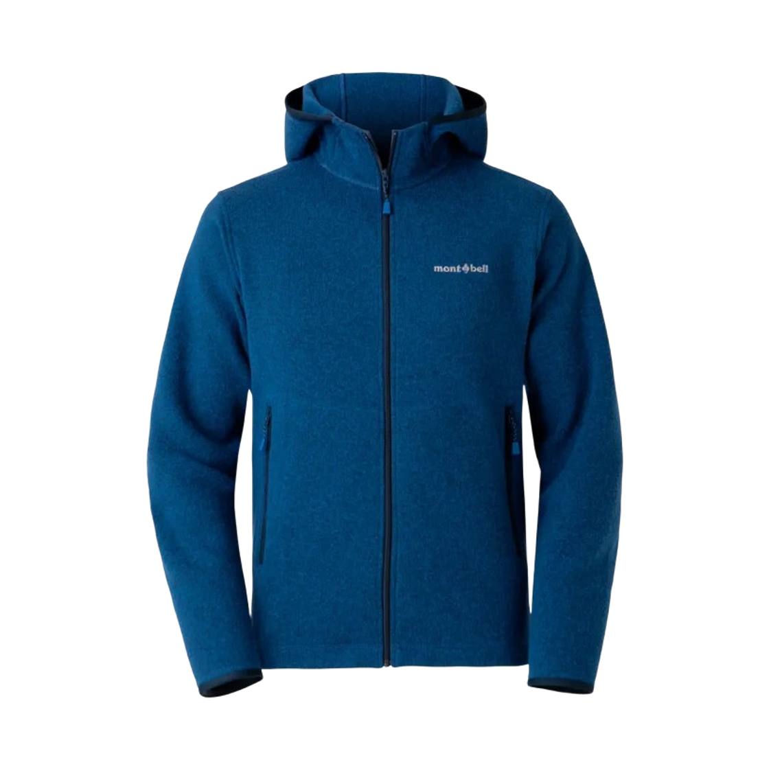 1106589 Montbell Climaplus Knit Hooded Jacket Blue