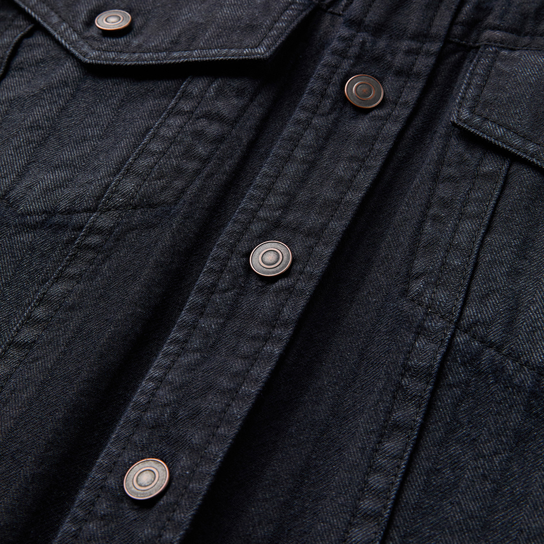 엠엠아이씨 릿지 헤링본 셔츠 네이비(MMIC Ridge Herringbone Shirt Navy) - 3