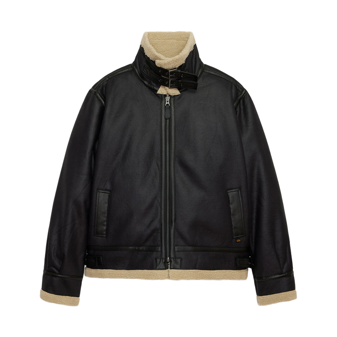 알파 인더스트리 B-3 릴렉스 핏 자켓 블랙(ALPHA INDUSTRIES B-3 Relaxed Fit Jacket Black) - 1