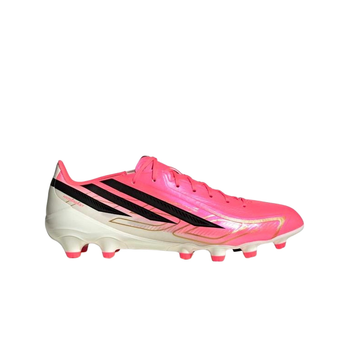 KH6264 Adidas F50 Hyperfast League HG/AG Soccer Cleats Solar Turbo Core Black