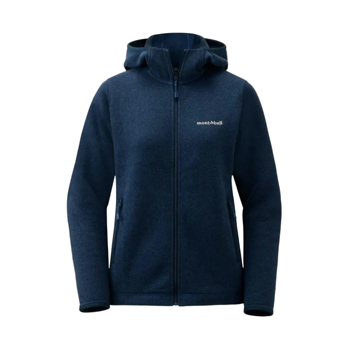 1106590 (W) Montbell Climaplus Knit Hooded Jacket Dark Navy