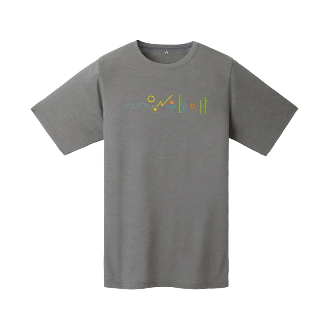 1114782 (W) Montbell Wickron Natural Logo T-Shirt Dark Gray
