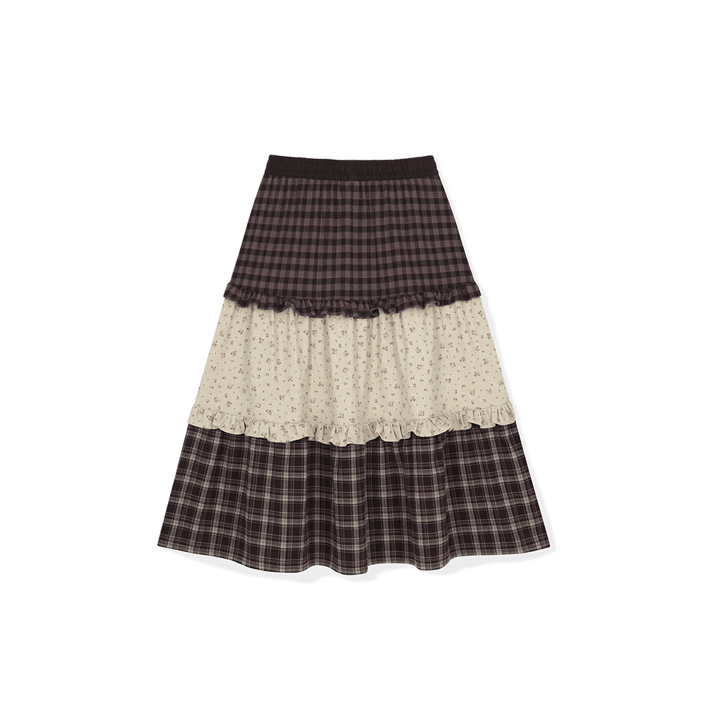 [5% 적립] 썬러브투어 우먼스 프릴 플란넬 스커트 퍼플([5% 적립] sunlovetour W Frill Flannel Long Skirt Purple) - 2