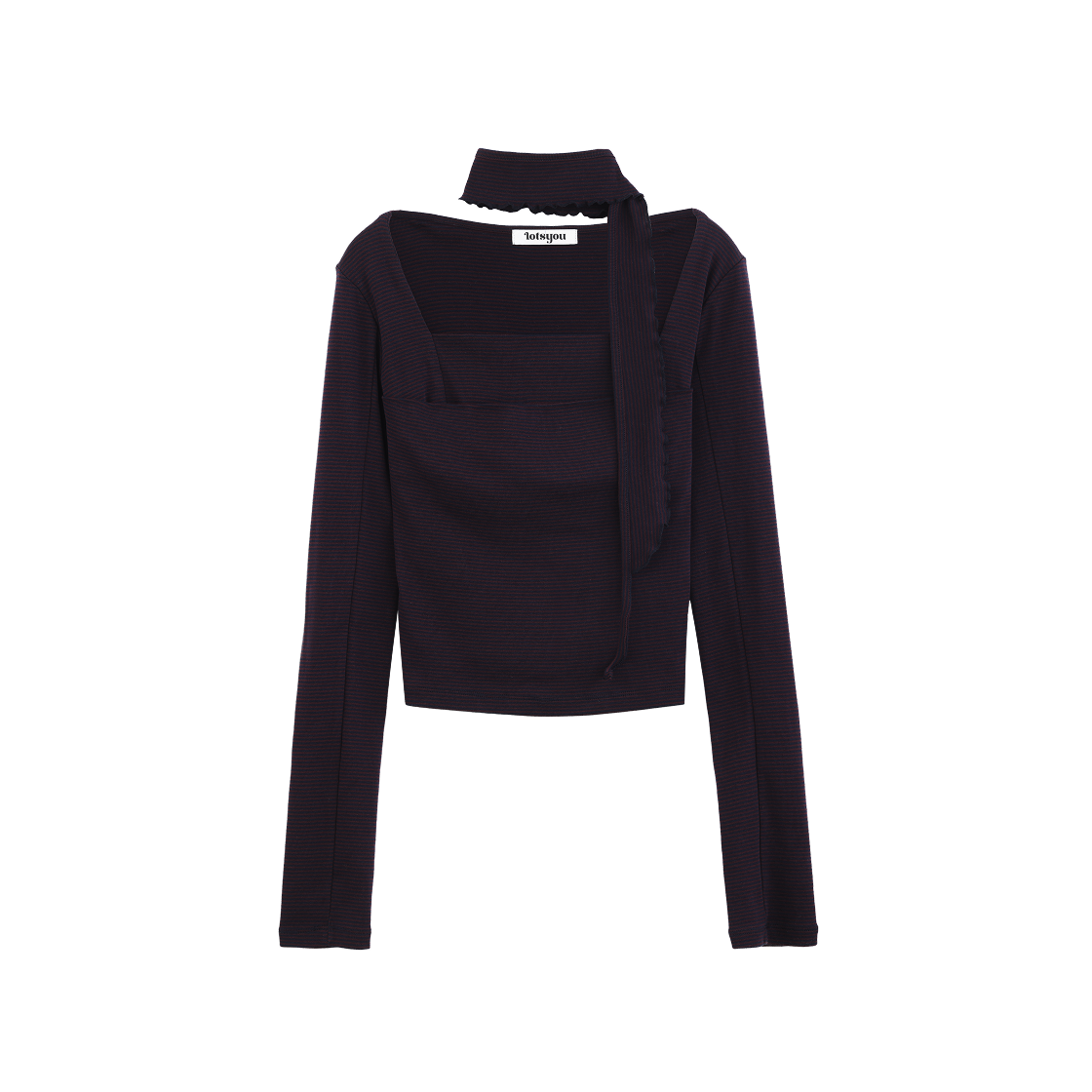 LOTS1RLW002OWI LOTS YOU Jennie Long Sleeve Top Wine