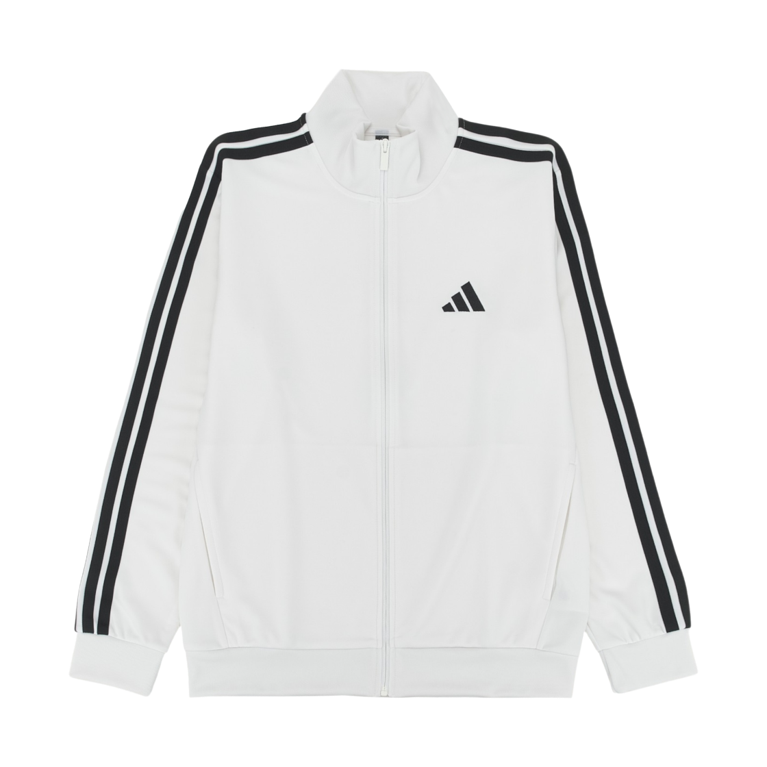 KR6431 Adidas 3S Regular Fit Double Knit Track Top White - KR Sizing