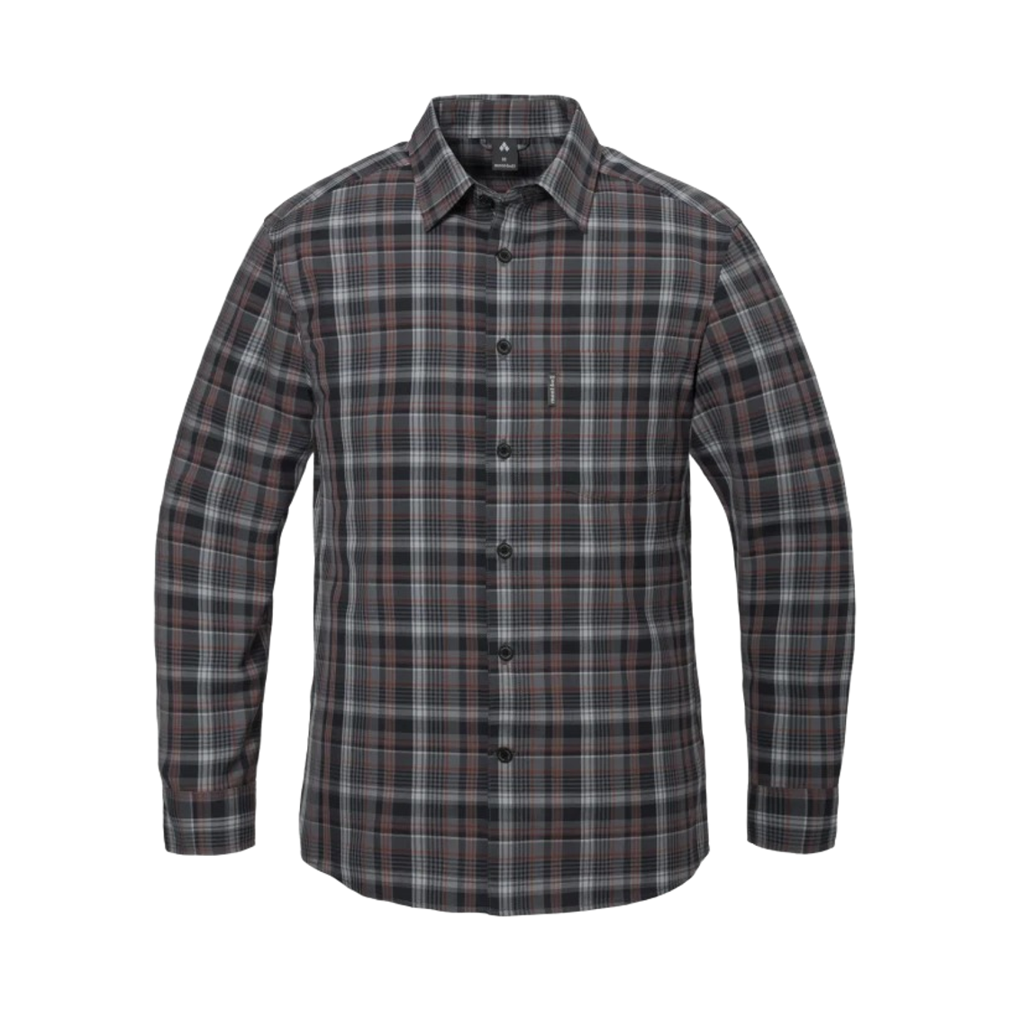 1114621 Montbell Merino Wool Light Long Sleeve Shirt Dark Gray