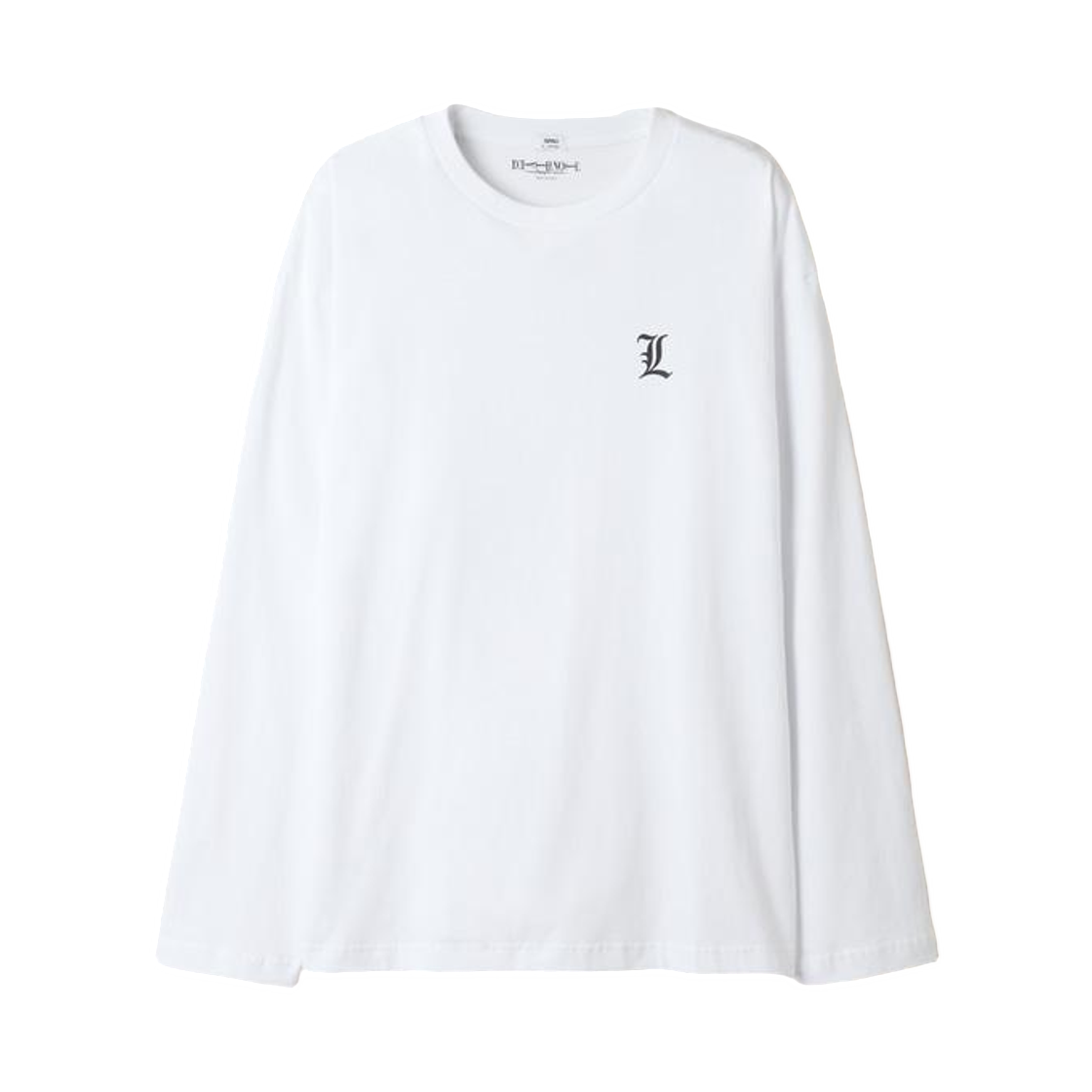 SPLAG49U02 Spao x Death Note L Long Sleeve T-Shirt White