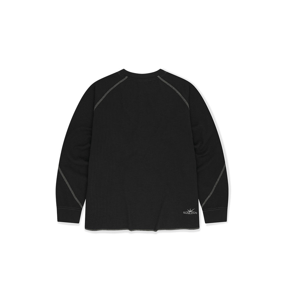 [5% 적립] 썬러브투어 에어로 와플 LS 티 블랙([5% 적립] sunlovetour Aero Waffle LS Tee Black) - 2