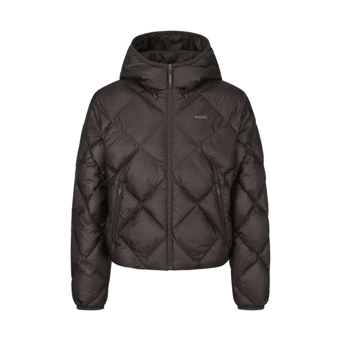 DWDJ9M066-DWS (W) Discovery Expedition Olvert New Quilted Goose Down Light Puffer Jacket Dark Brown