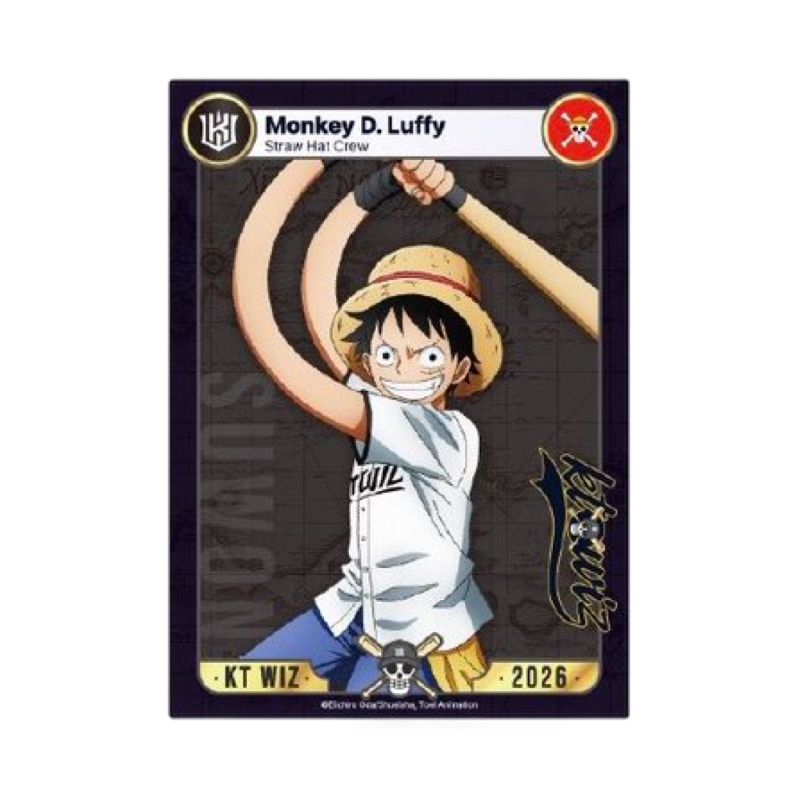 KT 위즈 x 원피스 몽키 D. 루피 포토카드(KT Wiz x One Piece Monkey D. Luffy Photo Card)