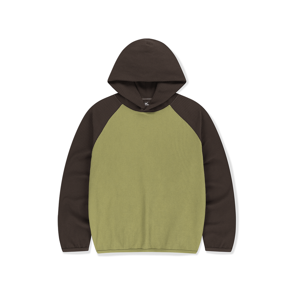 SL263TTSLT02IL [5% 적립] sunlovetour Aero Waffle Hoodie Light Olive