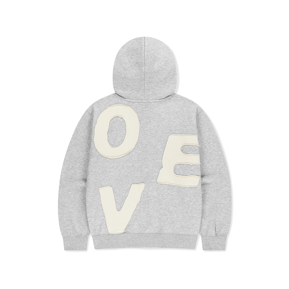 [5% 적립] 썬러브투어 캐피탈 브러쉬드 집 업 후디 헤더 그레이([5% 적립] sunlovetour Capital Brushed Zip Up Hoodie Heather Grey) - 2